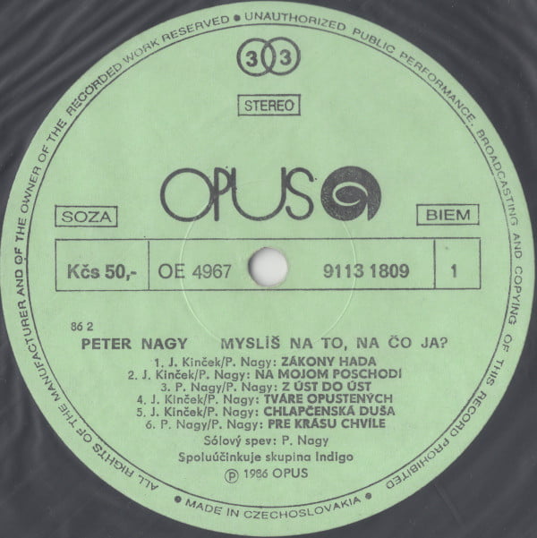 Peter Nagy - Myslíš Na To, Na Čo Ja? - Image 3
