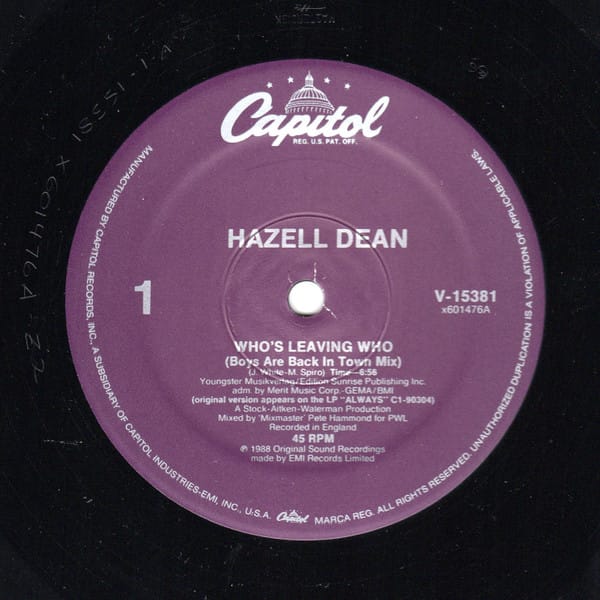 Hazell Dean - Who's Leaving Who - Image 3